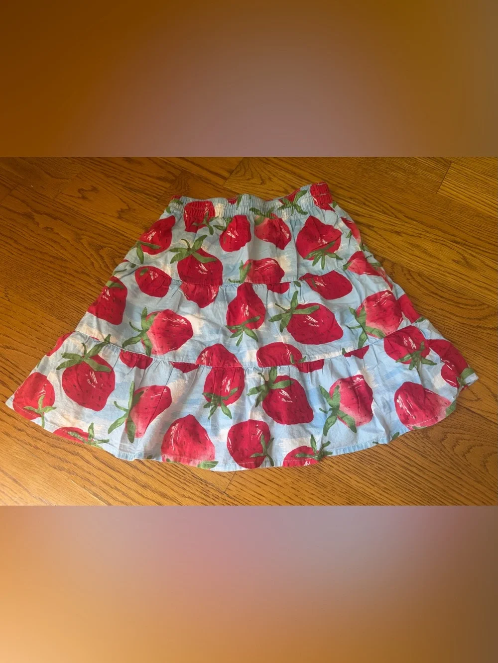 Gymboree Strawberry Skirt Sz 5 & Love Sweet Top Sz 6 Girls Set